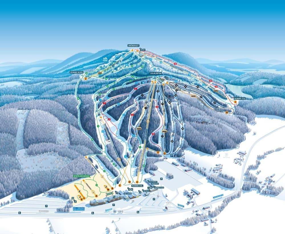 IdkerbergetRaemsbyns Fritidsby, Naera Romme Alpin公寓 外观 照片